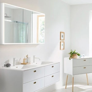 Armoire de toilette illuminée Quatro Luci