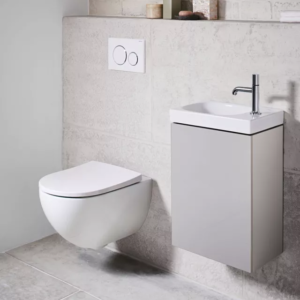 WC suspendu avec cadre de montage Geberit Duofix
